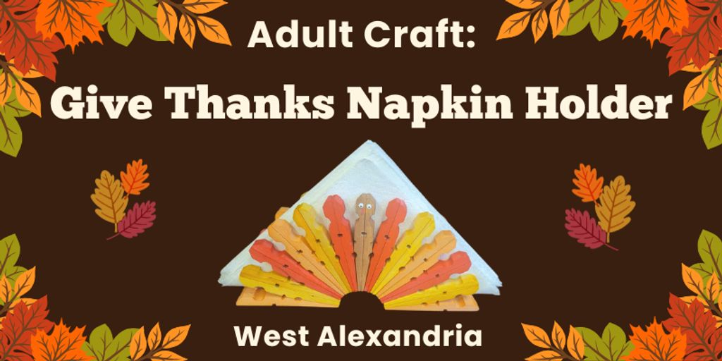 Adult Craft: Give Thanks Napkin Holder