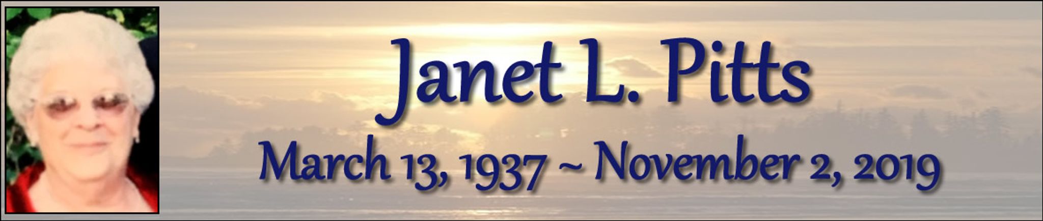 Cover photo for Janet Pitts's Obituary
