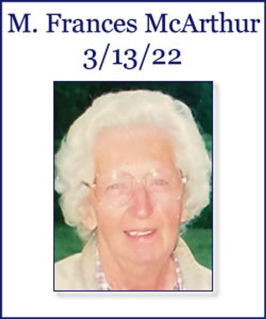 M. Frances Mcarthur