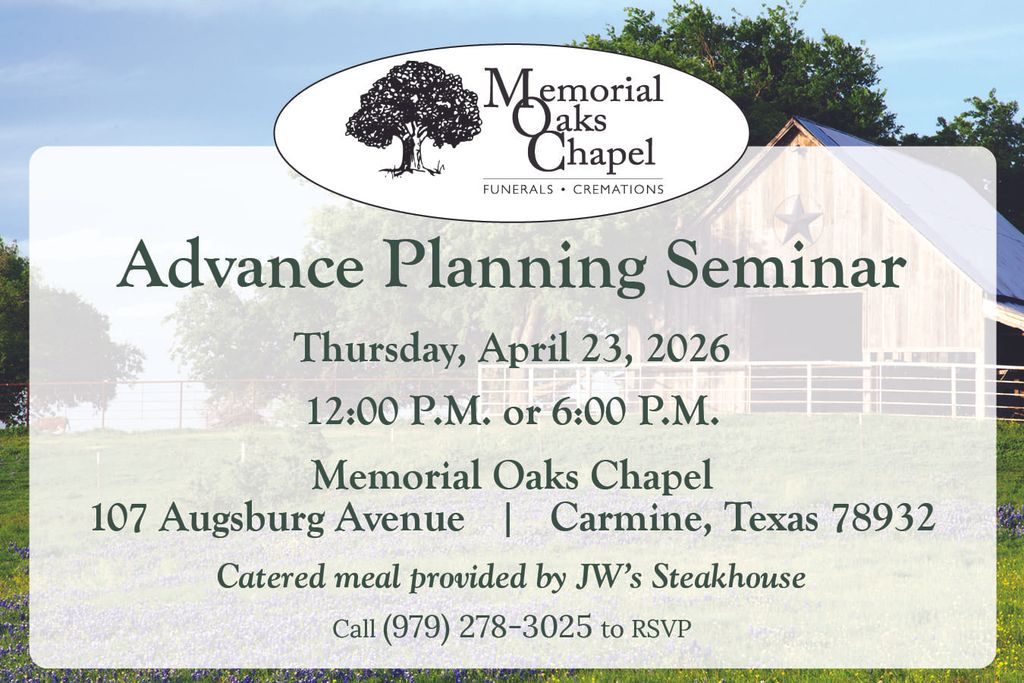 FREE Advance Planning Seminar