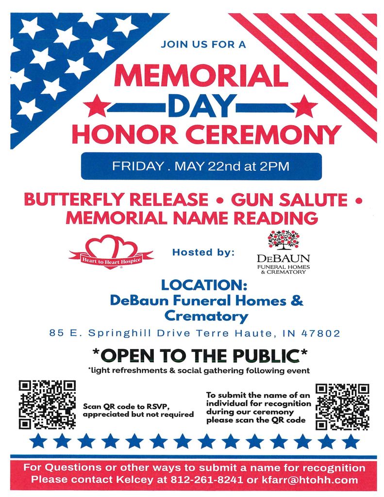 Memorial Day Honor Ceremony