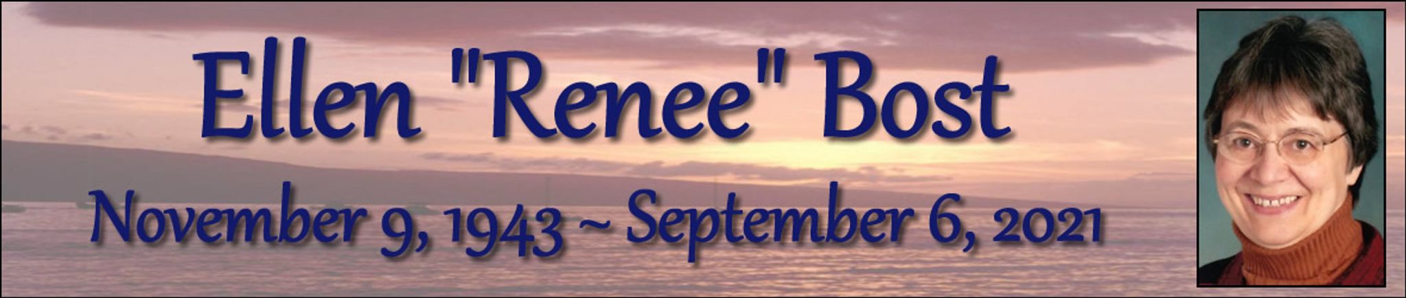 Cover photo for Renee Bost's Obituary