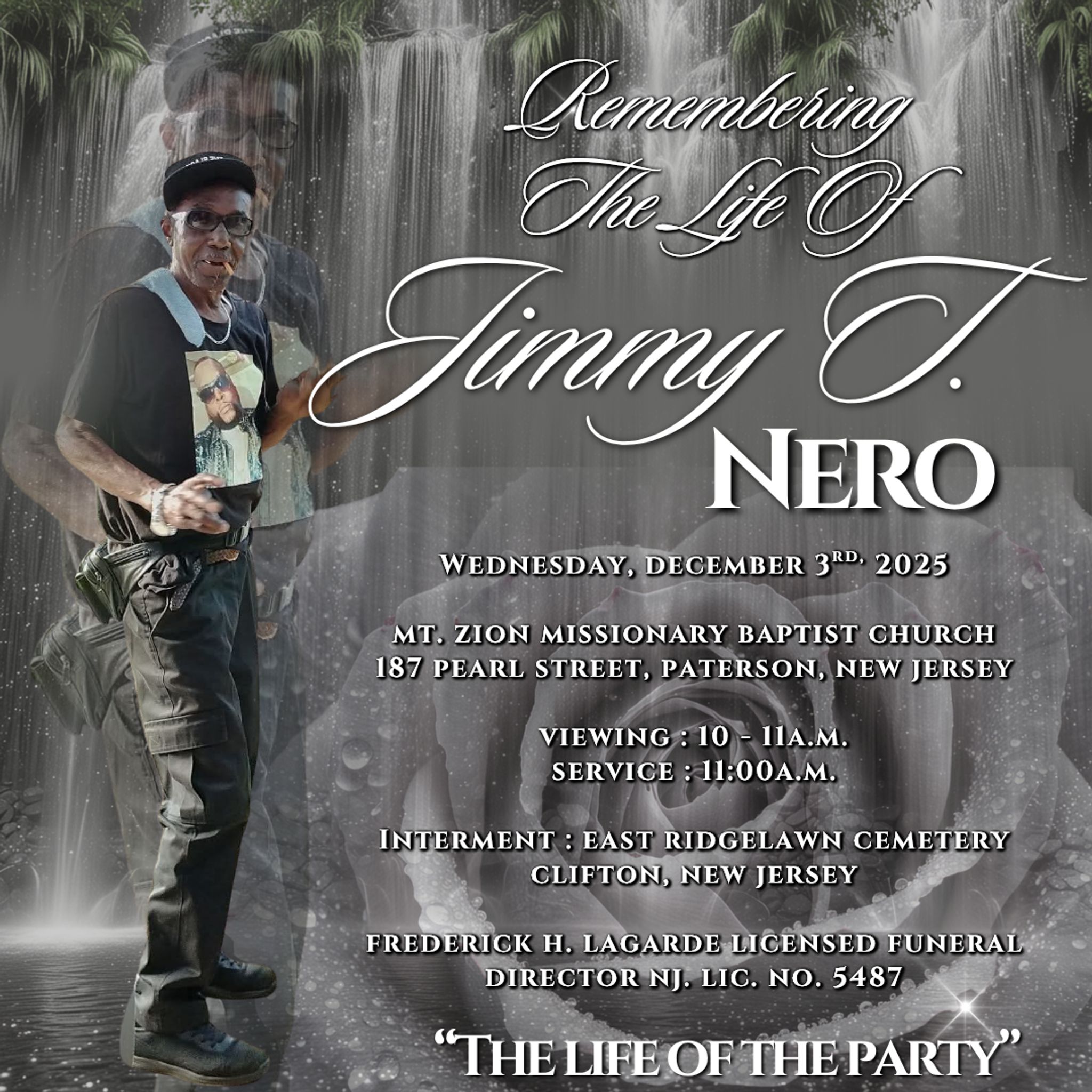 Jimmy T Nero Obituary Nov 7, 2025 - Funeraria Alvarez Funeral Home
