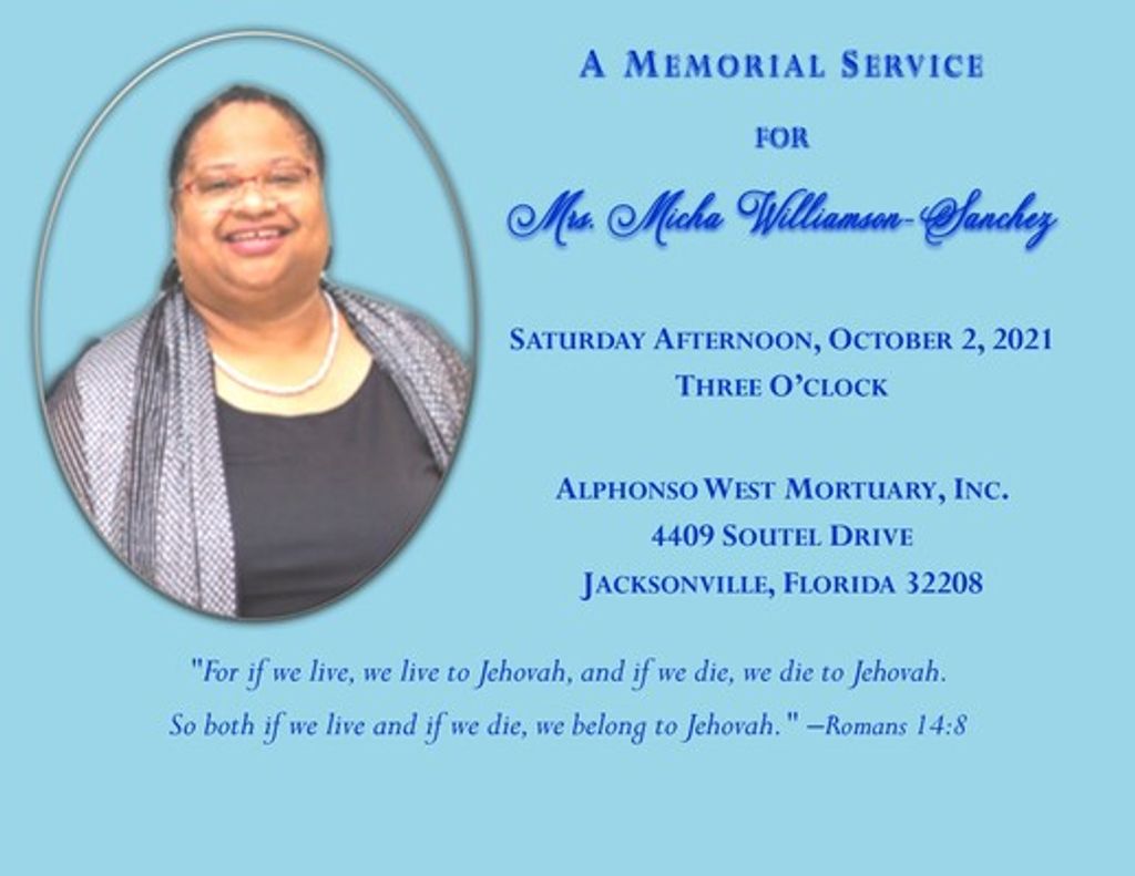 Mrs. Micha Williamson-Sanchez Profile Photo