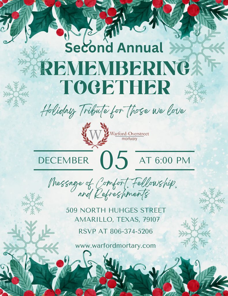 Second Annual Remembrance Service