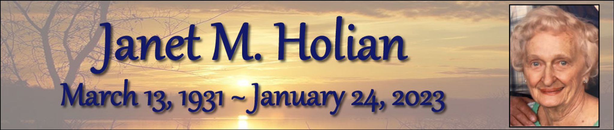 Cover photo for Janet Holian's Obituary