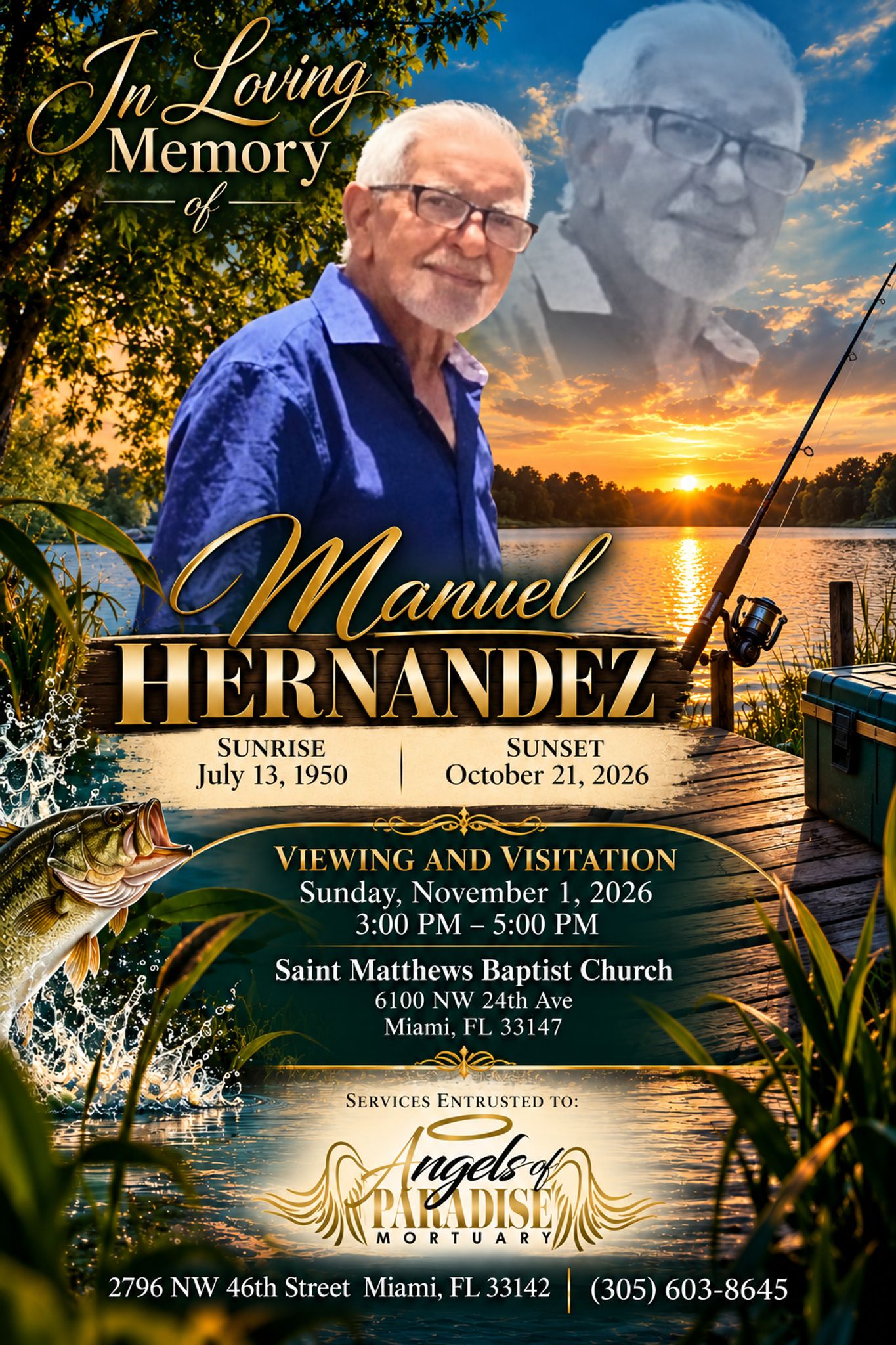 Cover for Manuel hernandez's Obituary