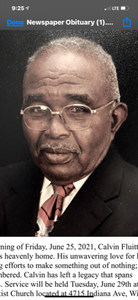 Mr. Calvin Fluitt Sr. Profile Photo