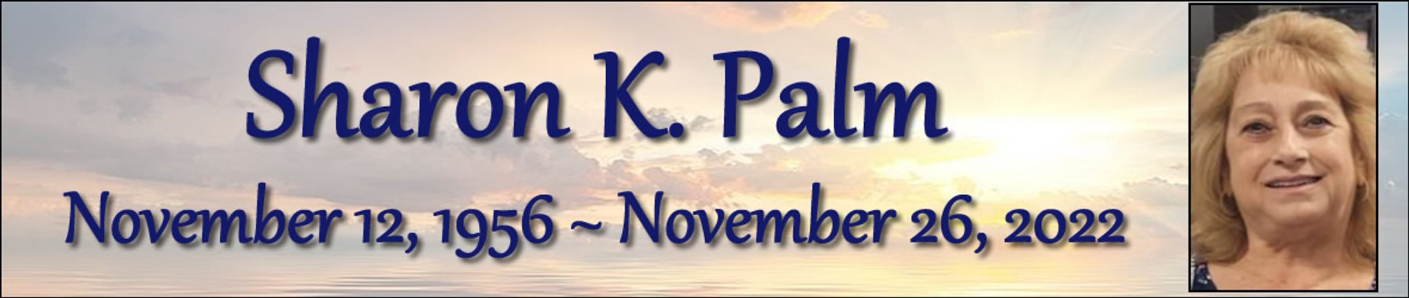 Cover photo for Sharon Palm's Obituary