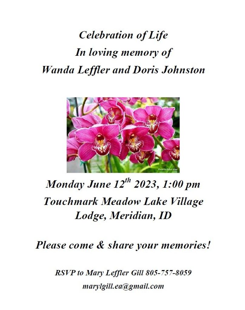 Doris Marie Johnston (Nee Demaline)