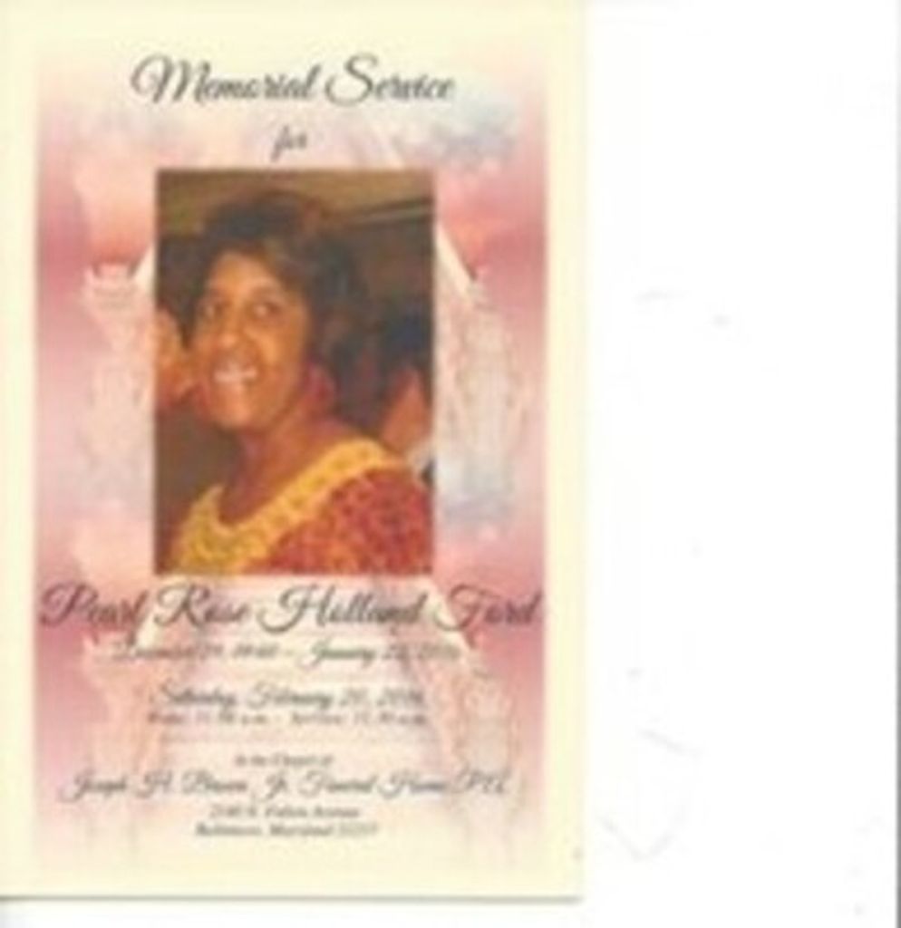 Pearl Rose Holland Ford