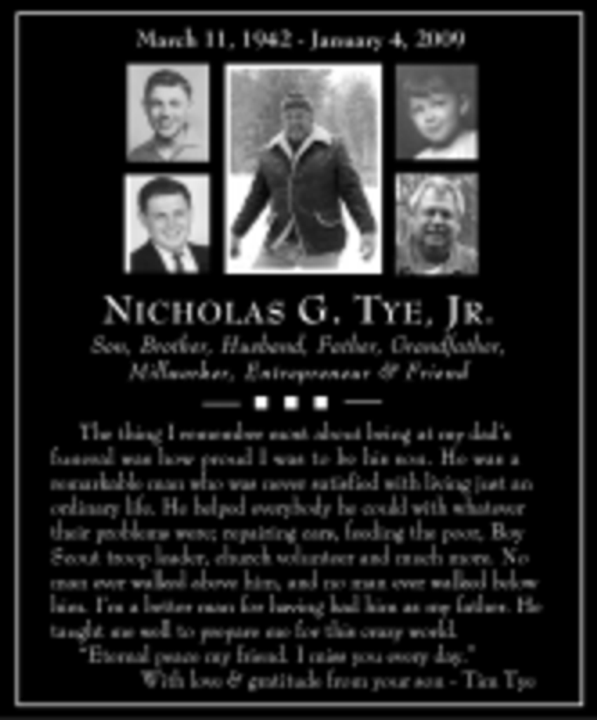 Nicholas G. 'Nick' Tye