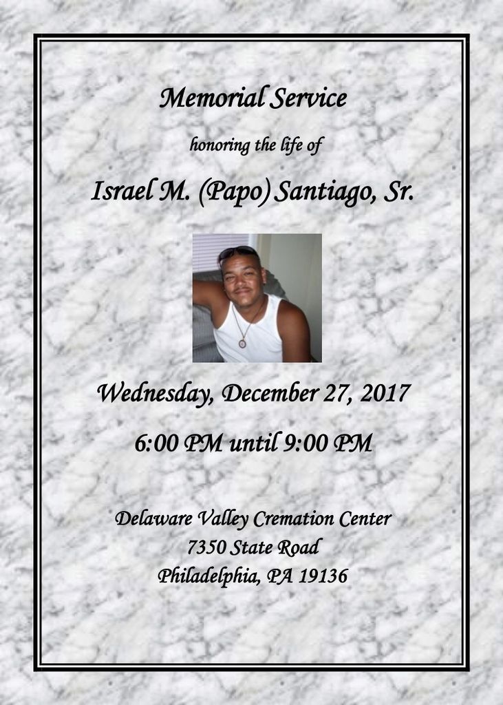 Israel Santiago, Sr. Profile Photo