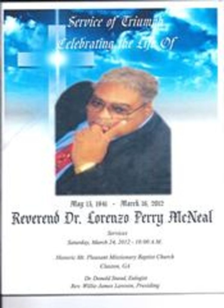 Rev. Dr. Lorenzo Perry Mcneal