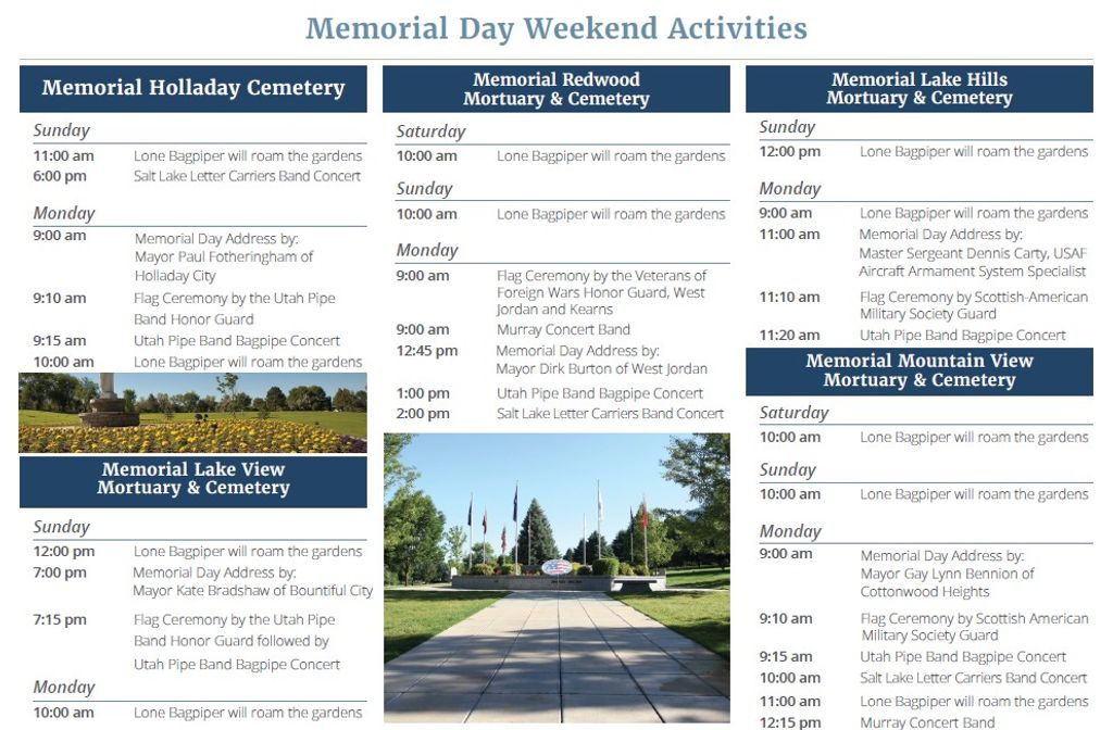 Memorial Day Weekend Events