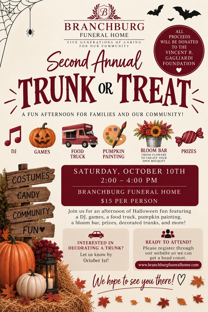Branchburg Funeral Home's Second Annual Trunk or Treat!