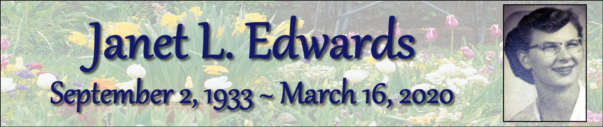 Cover photo for Janet Edwards's Obituary