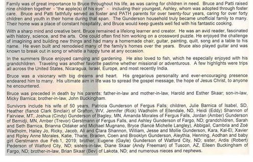 Reverend Bruce William Gunderson photo gallery thumbnail 4 of 5