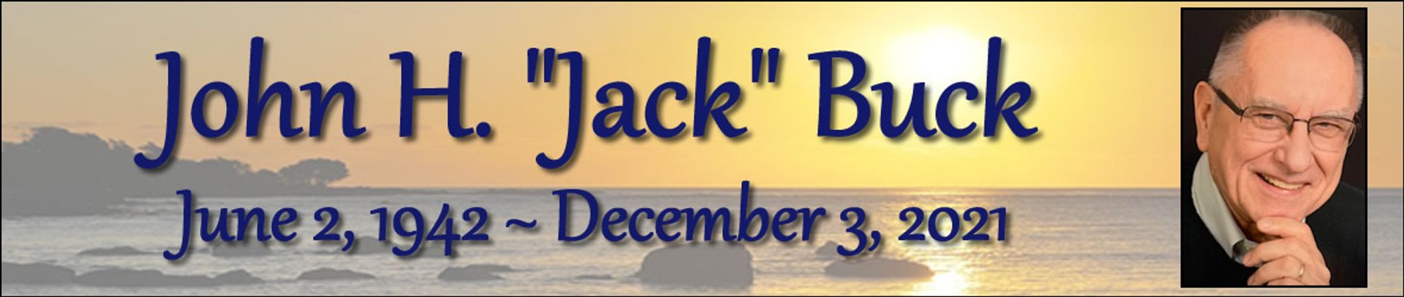 Cover photo for John Buck's Obituary