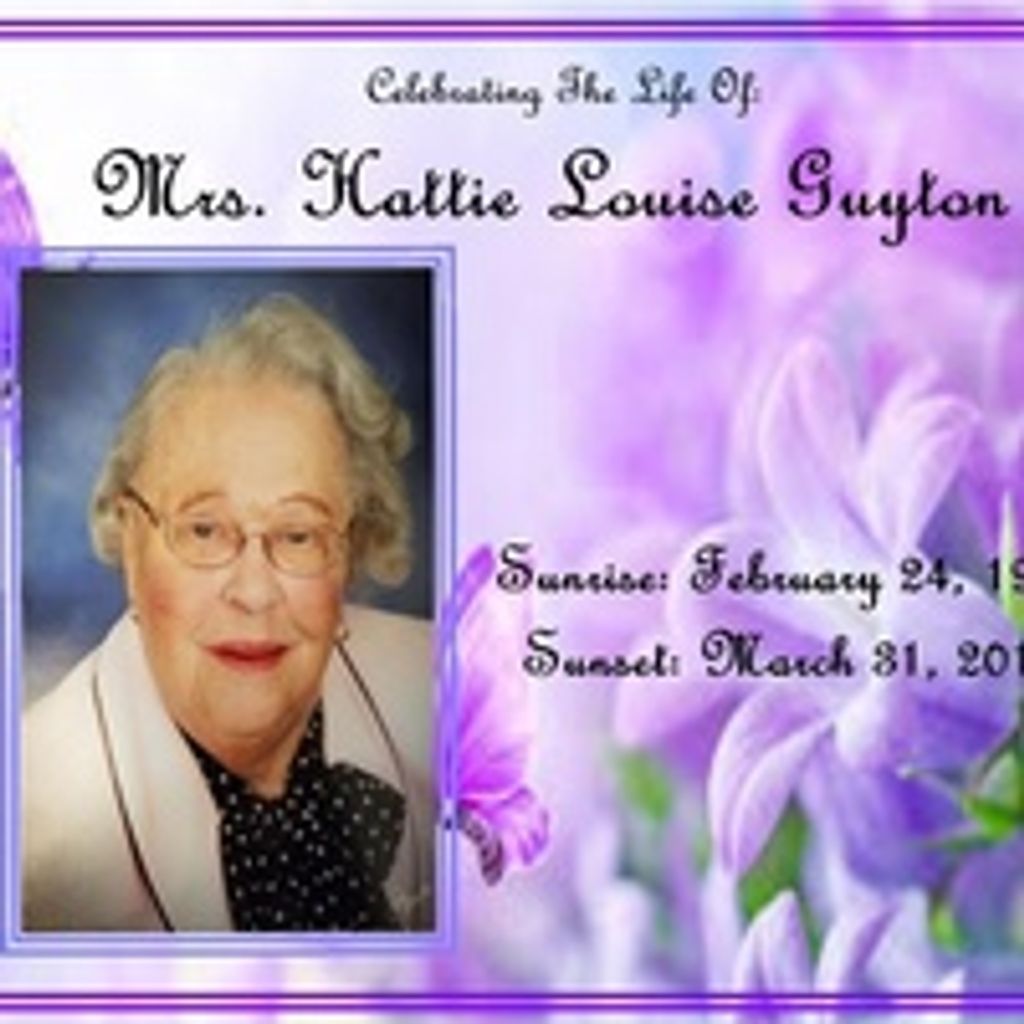 Mrs. Hattie Louise Guyton Louise Guyton Profile Photo