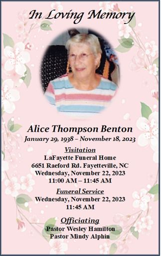 Alice Thompson Benton photo gallery thumbnail 38 of 42