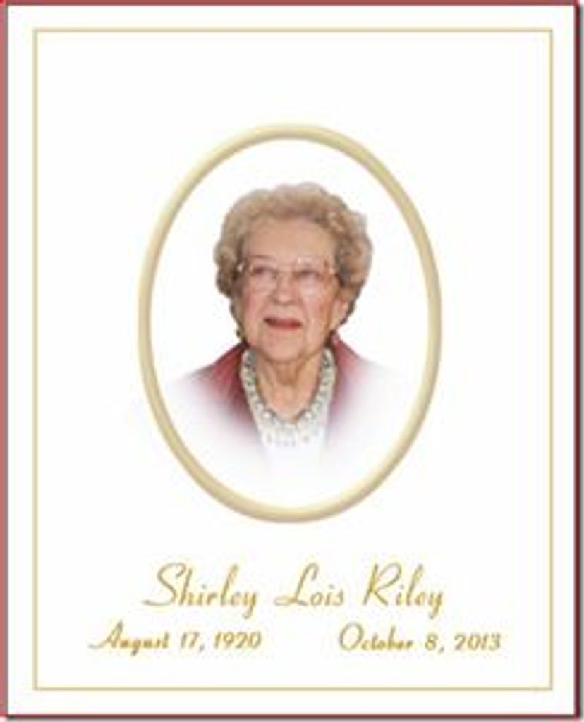 Lois Shirley Riley