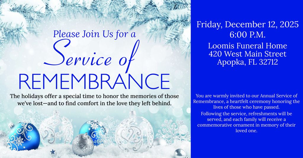 Christmas Service of Remembrance