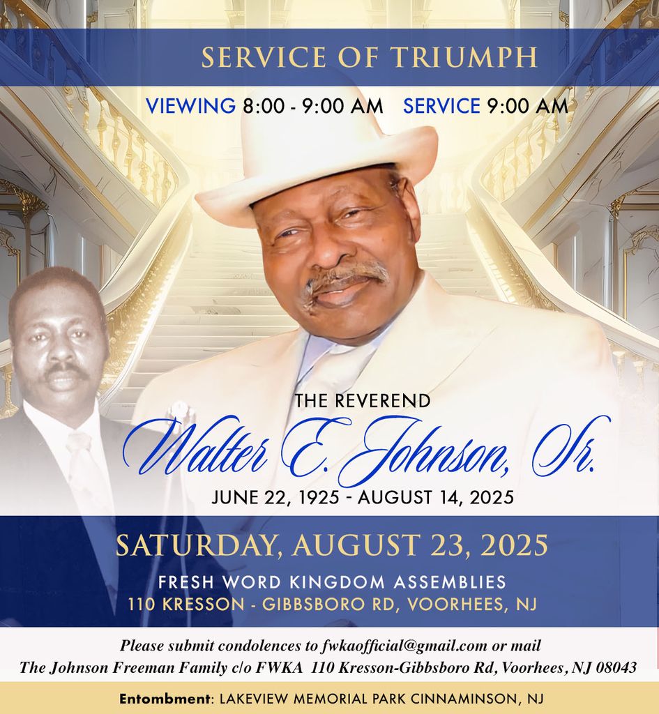 Reverend Walter E. Johnson Sr. Profile Photo