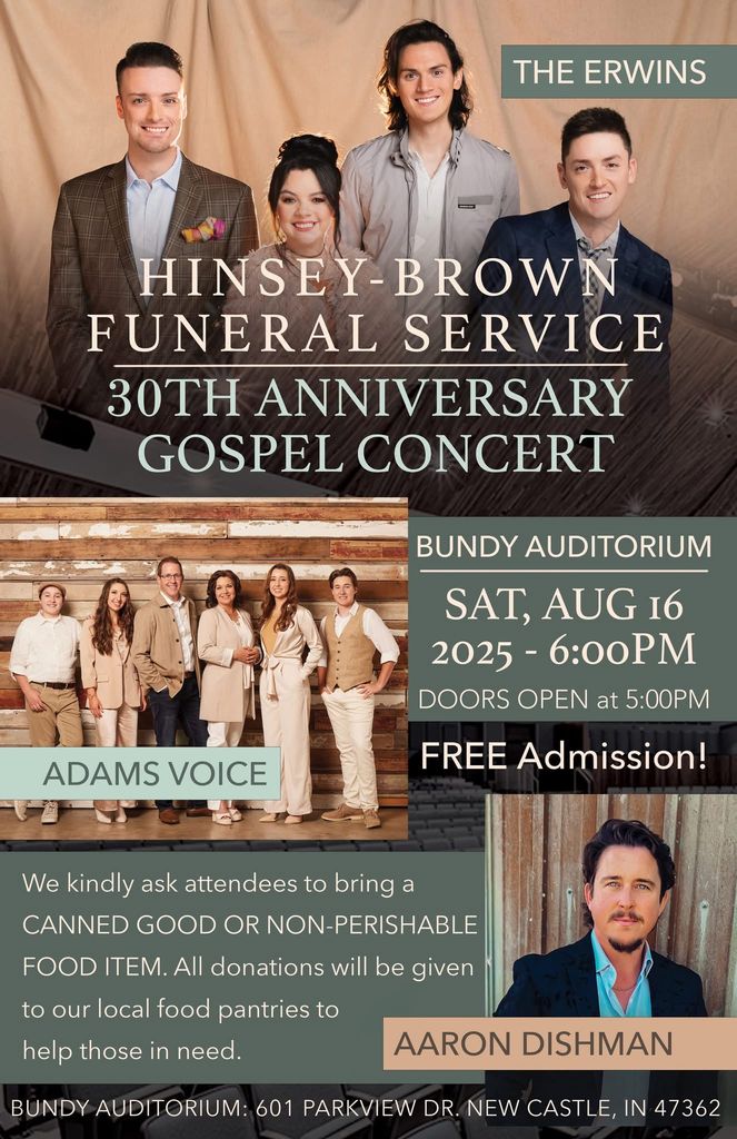 Hinsey-Brown's 30th Anniversary Gospel Concert