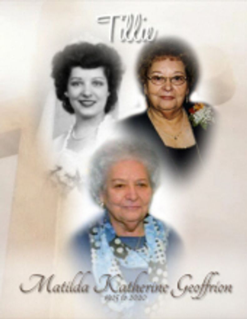 Matilda  Katherine  Geoffrion "Tillie" 