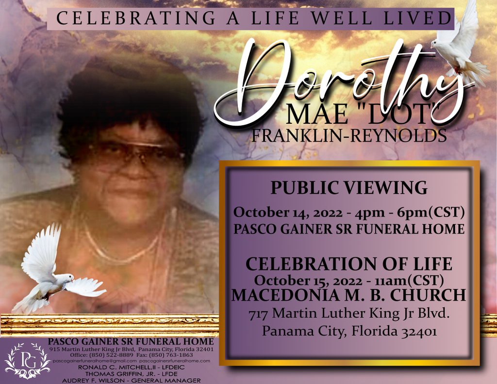 Dorothy Mae "Dot" Franklin Reynolds Profile Photo