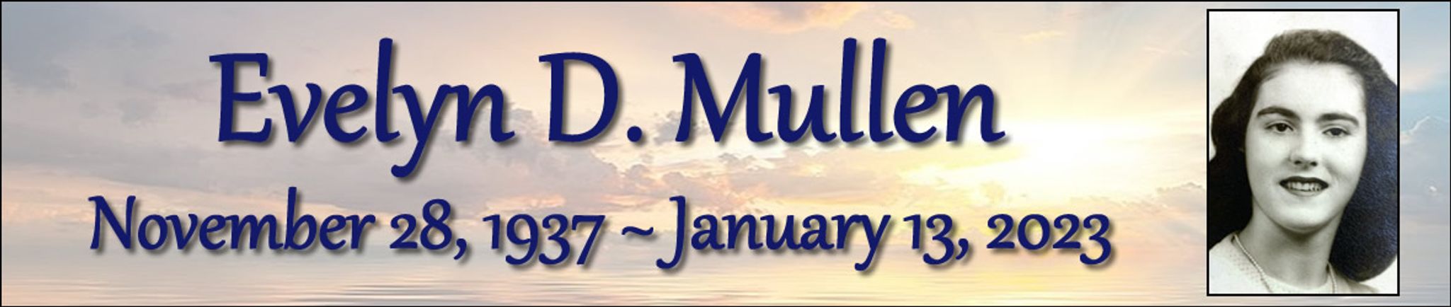 Cover photo for Evelyn Mullen's Obituary