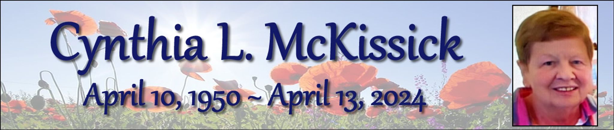 Cover photo for Cynthia Mckissick's Obituary