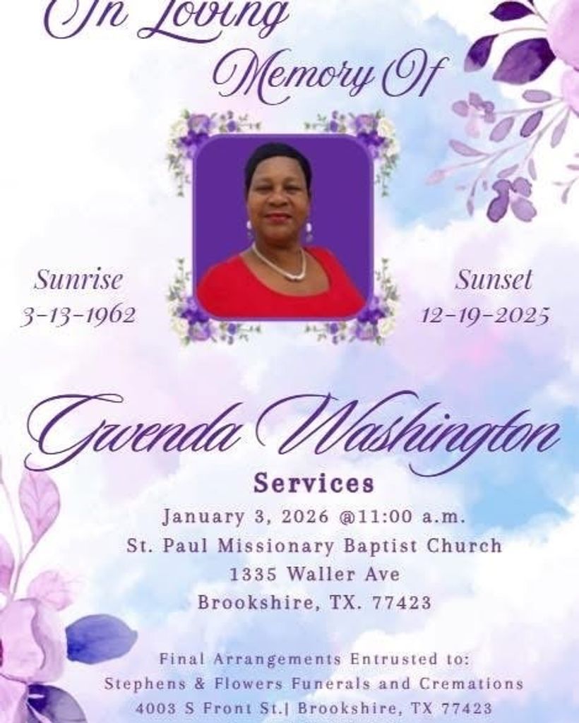 Gwenda Washington Profile Photo