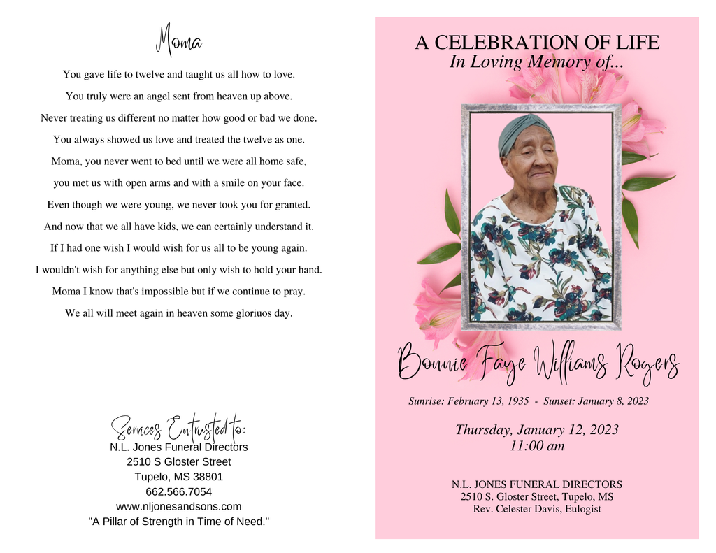 Bonnie Faye Williams Rogers