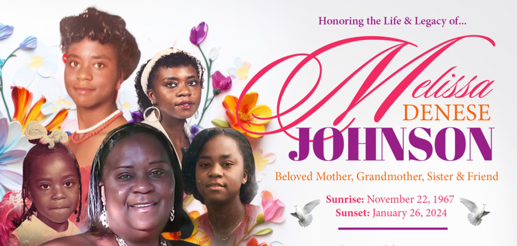 Cover for Melissa Denise Johnson's Obituary
