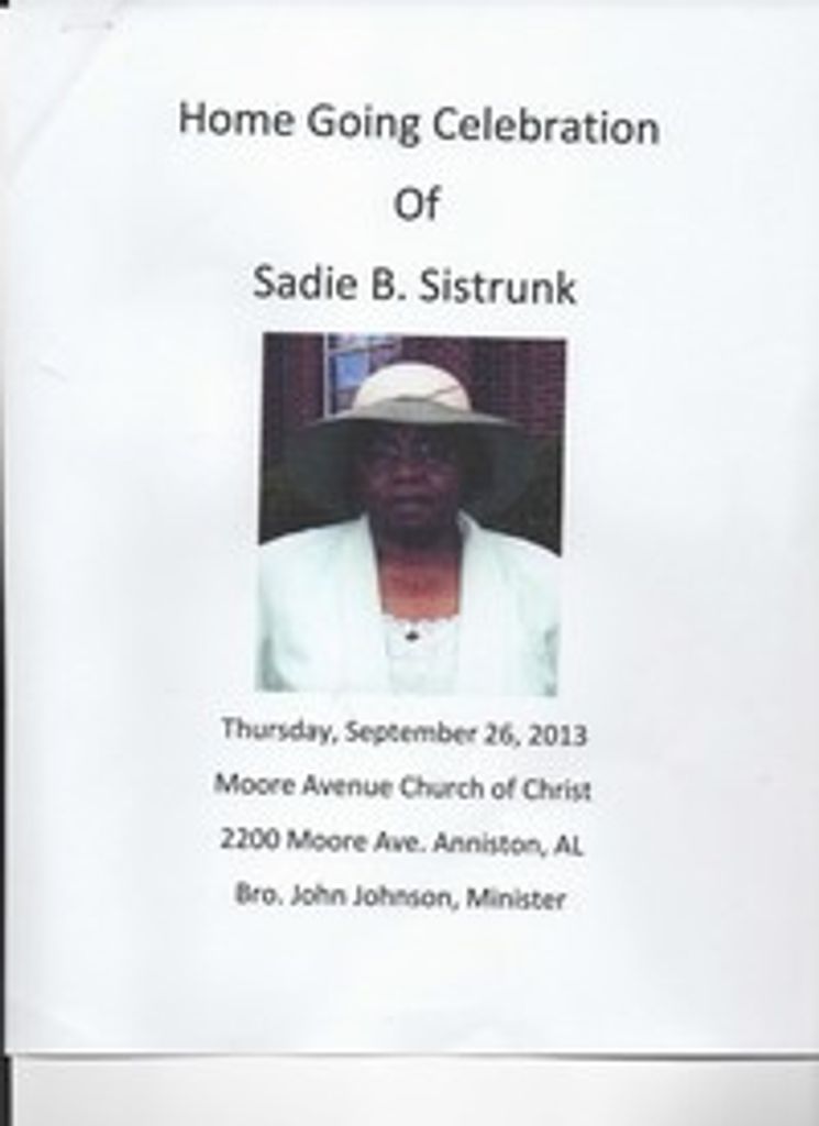 Sadie B Sistrunk Profile Photo