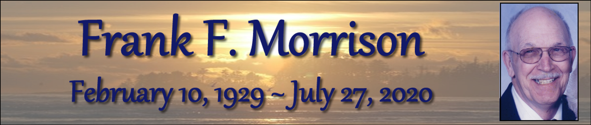 Cover photo for Frank Morrison's Obituary