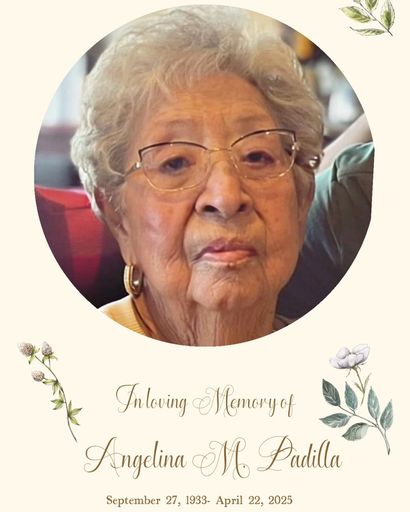 Angelina M Padilla's obituary image