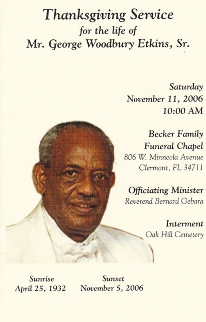 George Woodbury Etkins Sr.