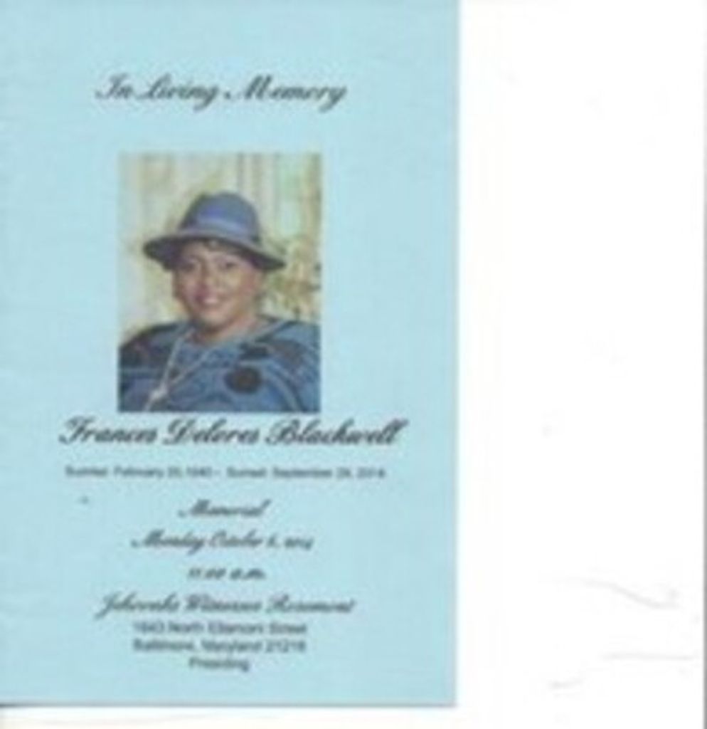 Frances Delores Blackwell