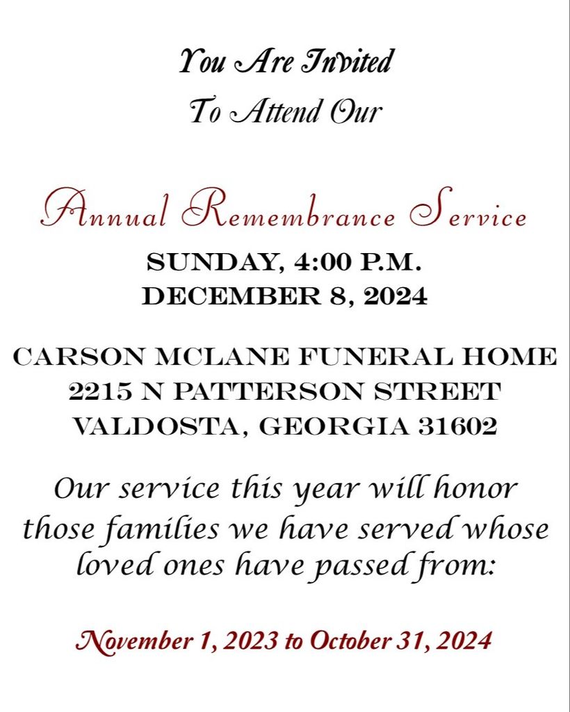 Annual Remembrance Service