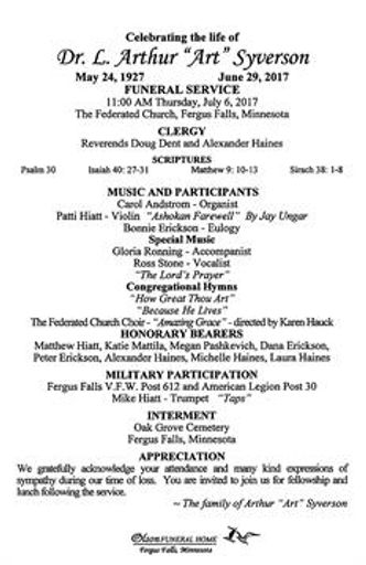 Dr. L. Arthur "Art" Syverson photo gallery thumbnail 4 of 5