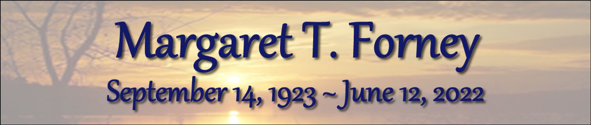 Cover photo for Margaret Forney's Obituary