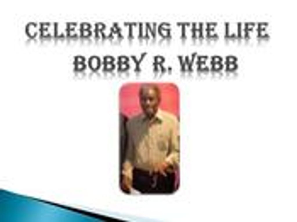 Bobby R Webb Sr Profile Photo