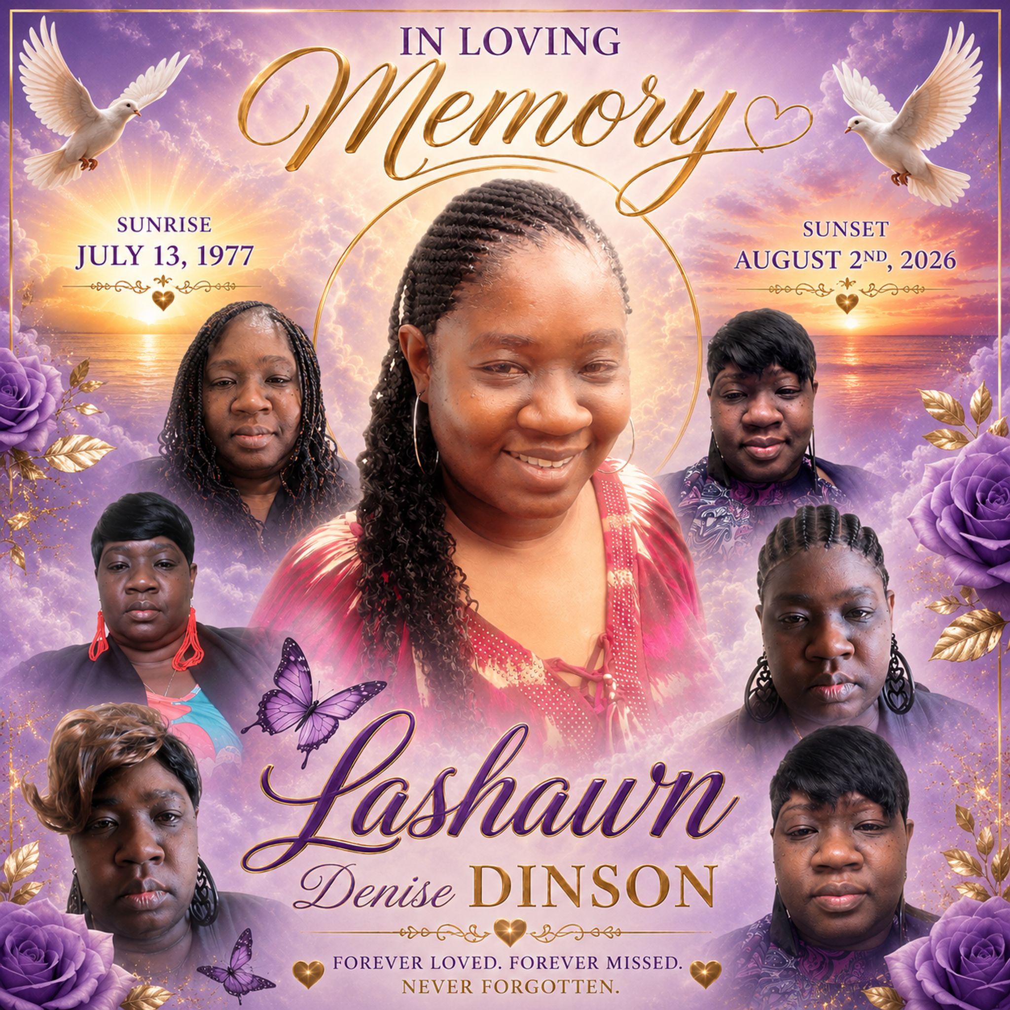 Cover for Lashawn Denise Dinson's Obituary