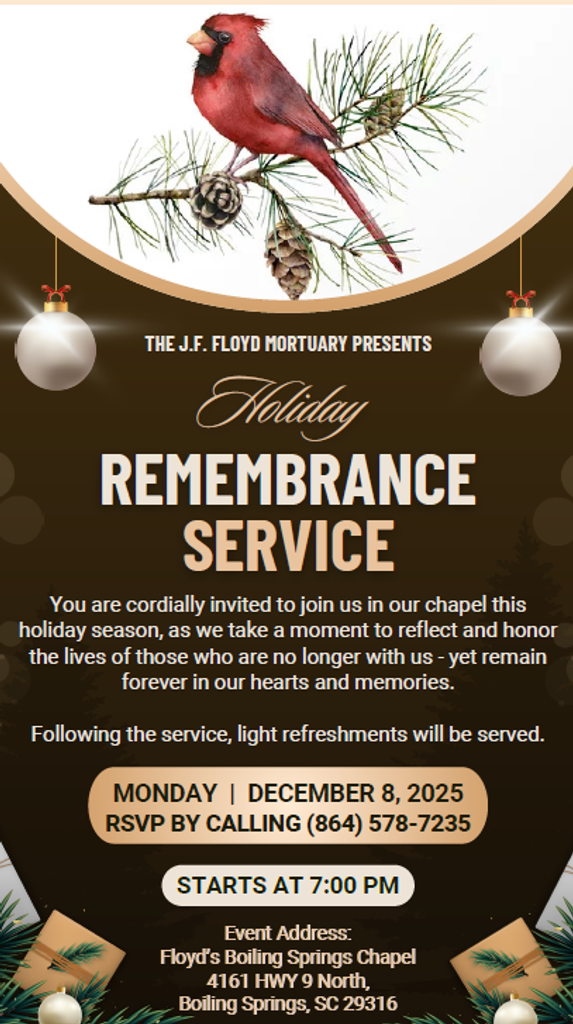 Boiling Springs Holiday Remembrance Service