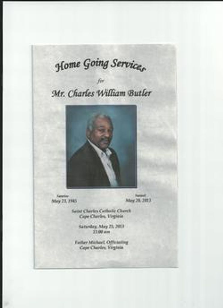 Mr. Charles William Butler Profile Photo