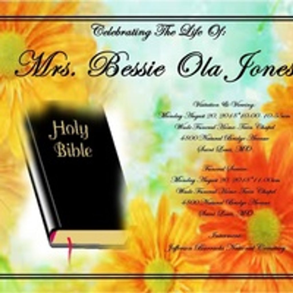 Mrs. Bessie Ola Jones Profile Photo