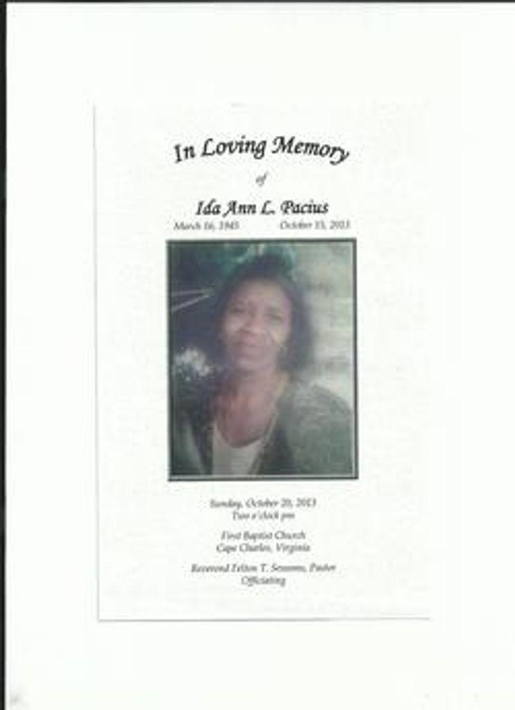 Ida Ann L. Pacius
